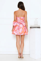 Sublime Silhouette Mini Dress Orange